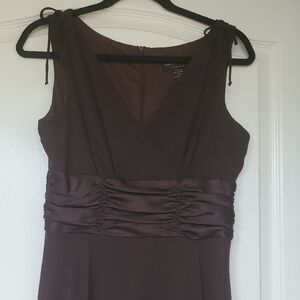 Connected Apparel Brown Midi Dress